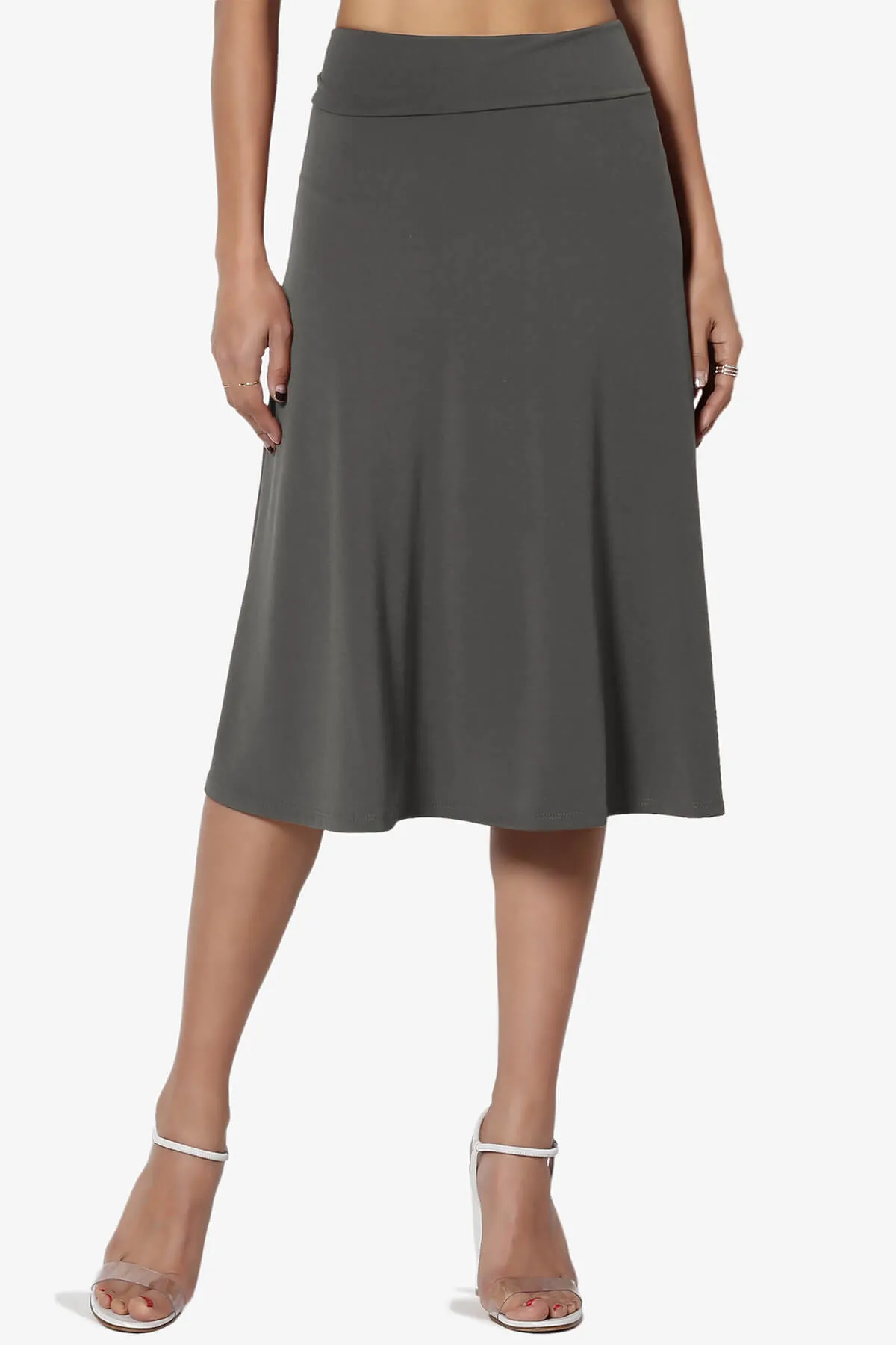 Nolan Stretch Flared Knee Skirt PLUS