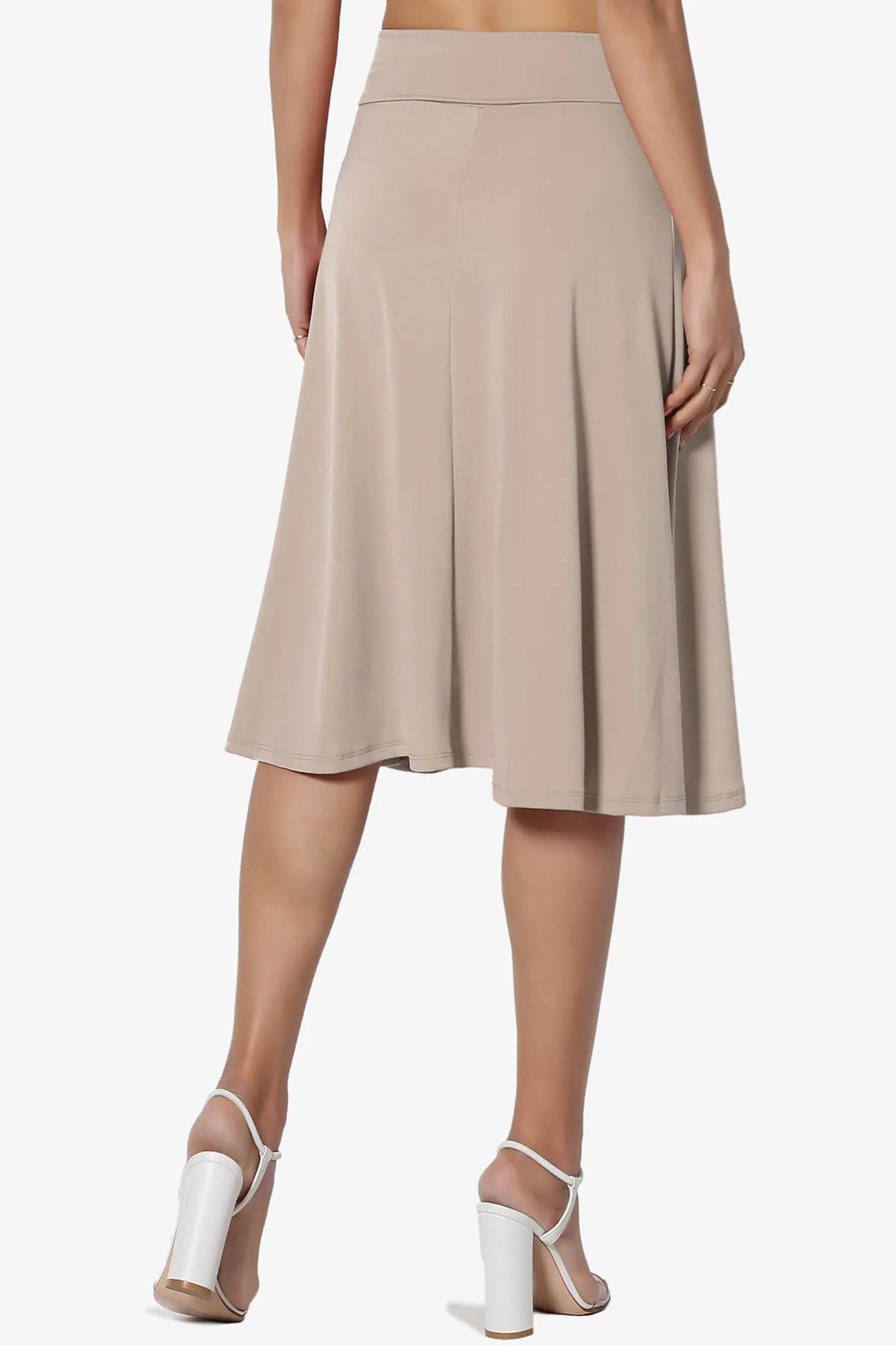 Nolan Stretch Flared Knee Skirt PLUS