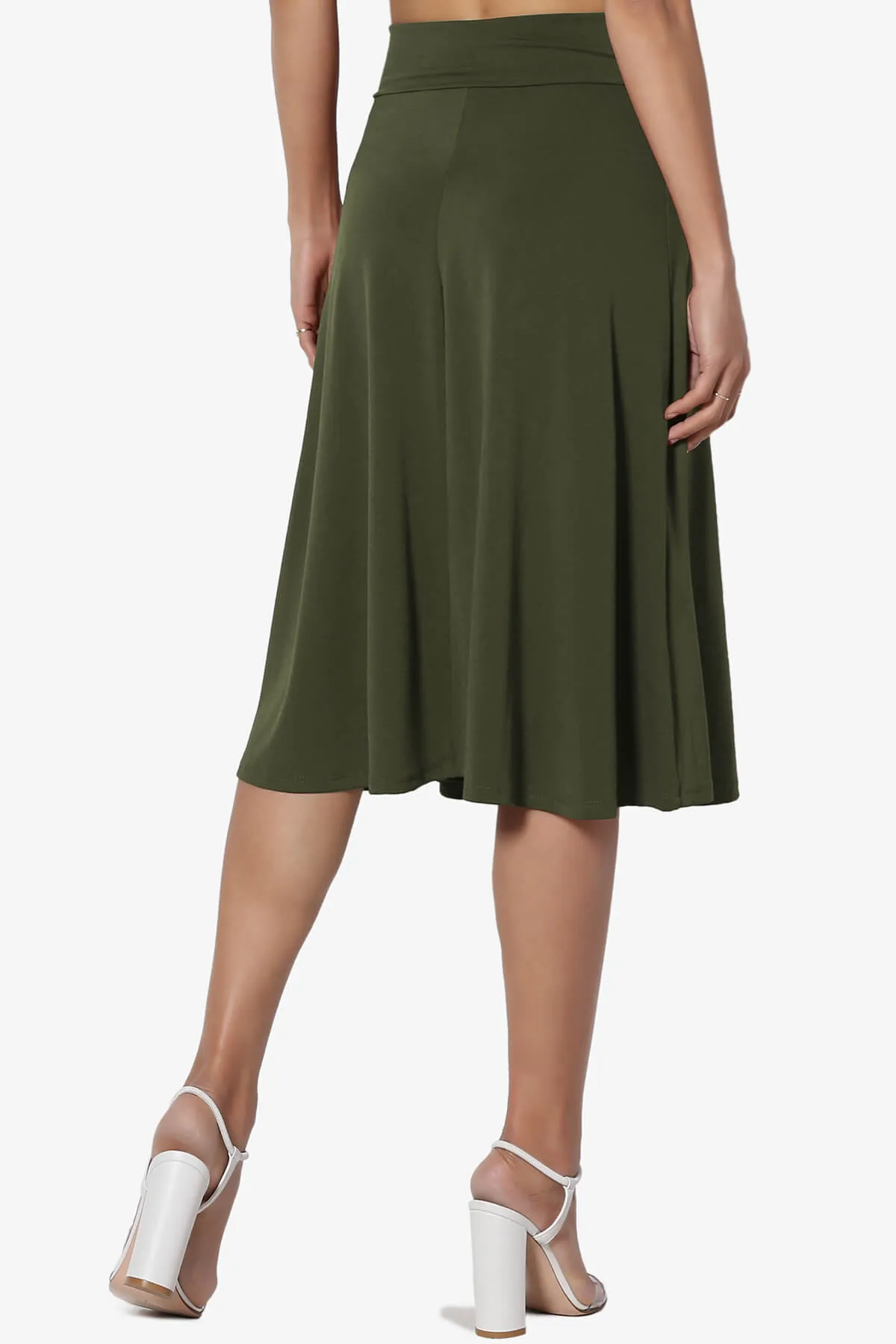 Nolan Stretch Flared Knee Skirt PLUS