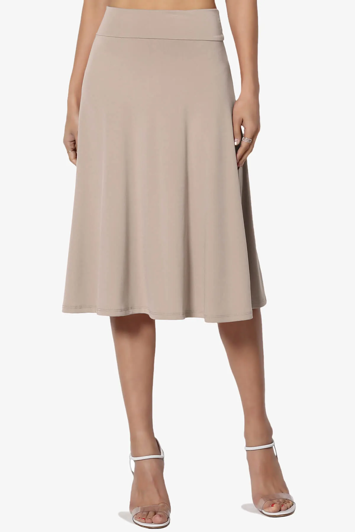 Nolan Stretch Flared Knee Skirt PLUS