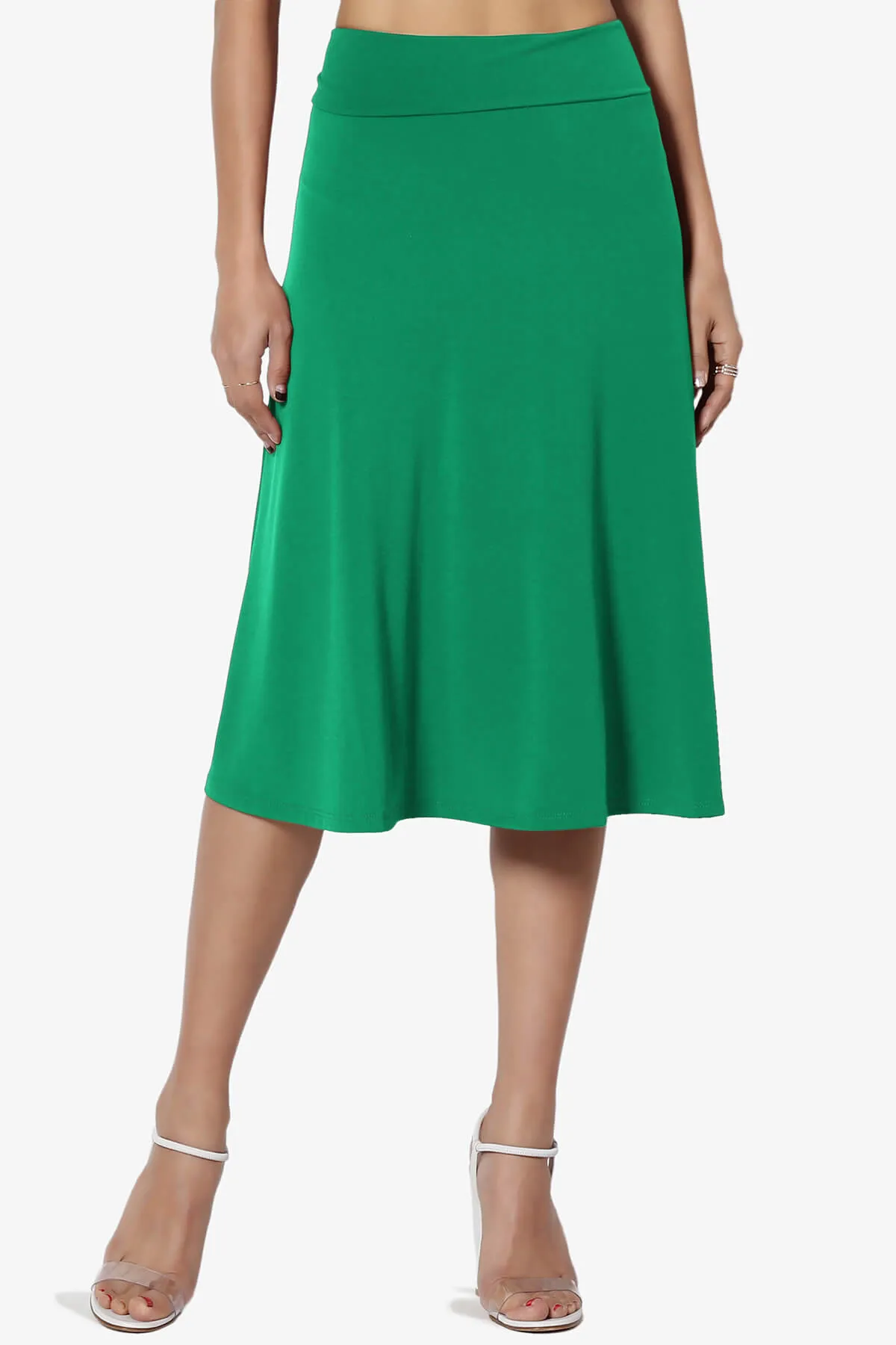 Nolan Stretch Flared Knee Skirt PLUS
