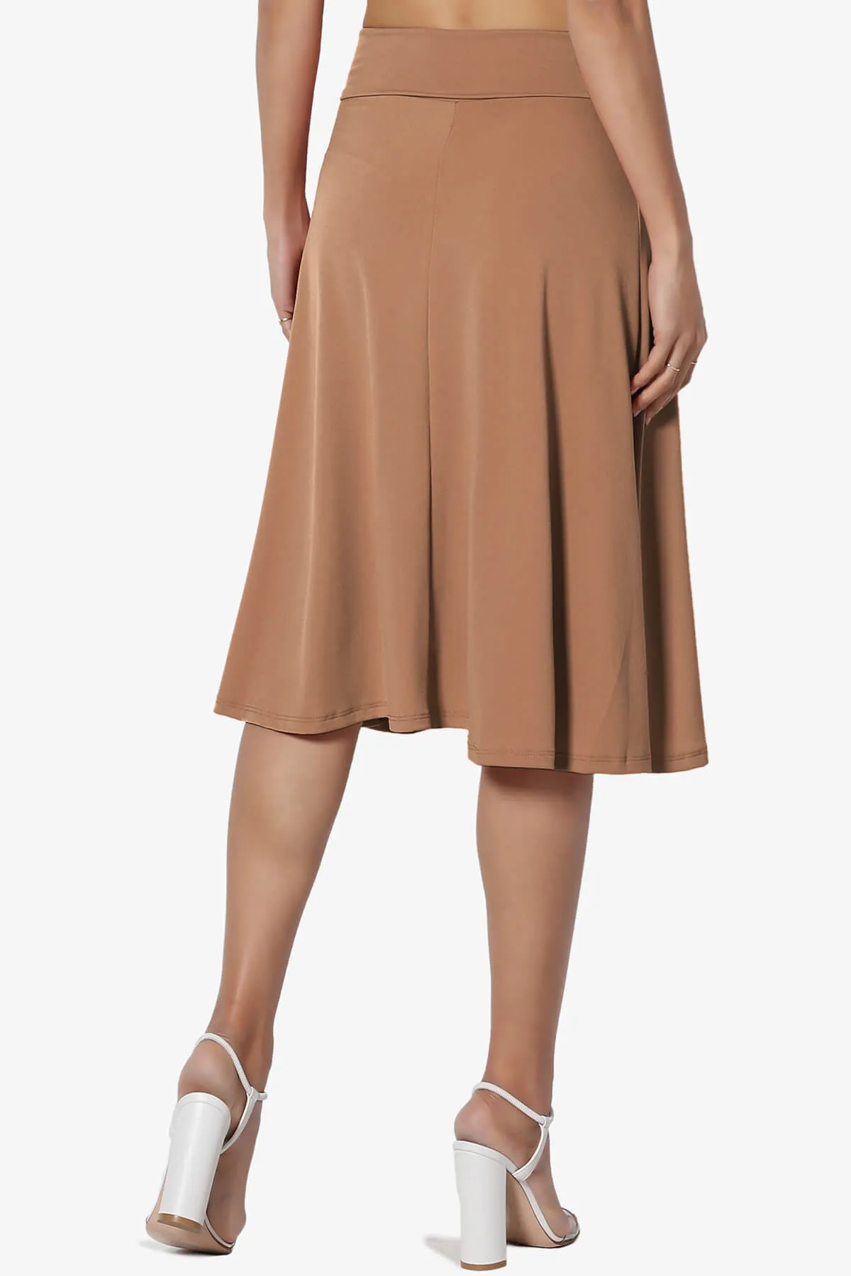 Nolan Stretch Flared Knee Skirt PLUS