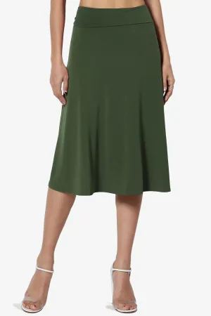 Nolan Stretch Flared Knee Skirt PLUS