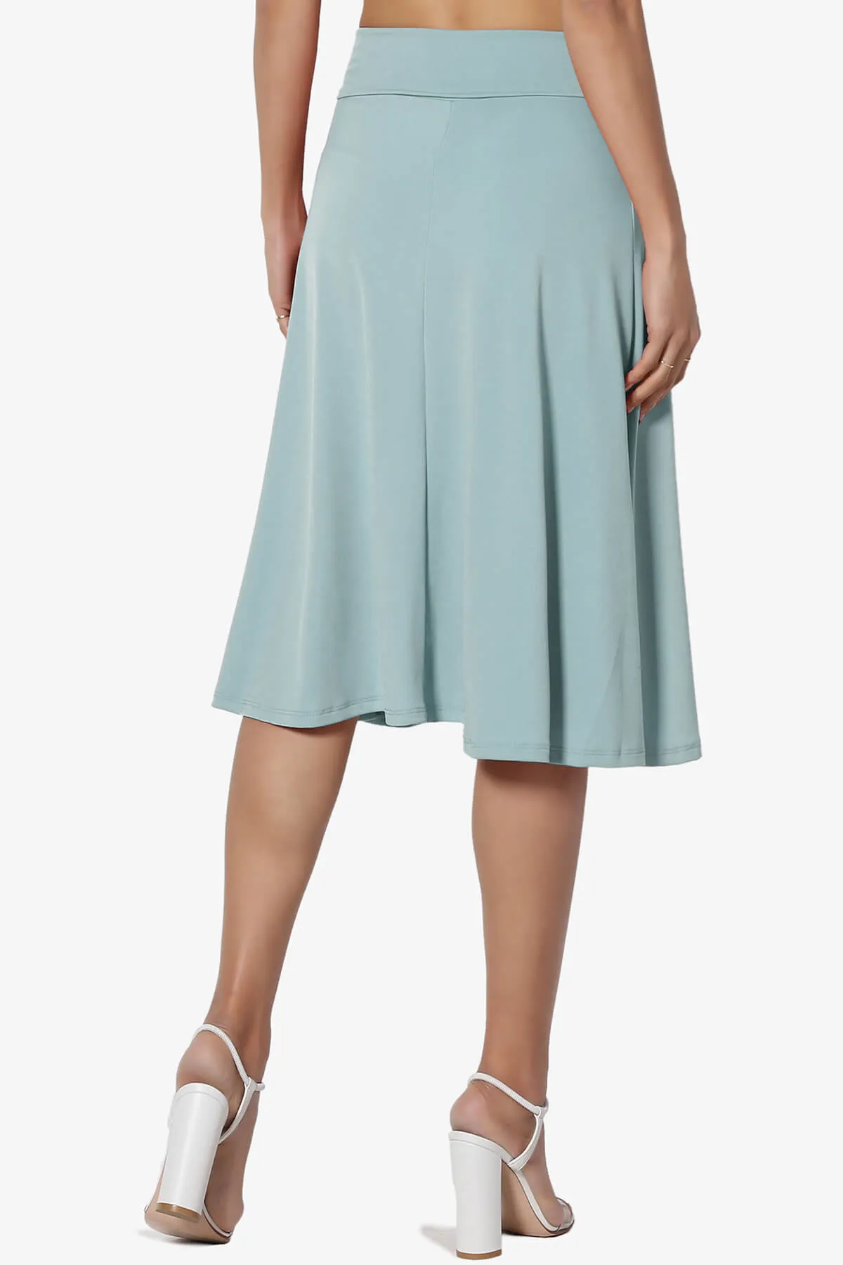 Nolan Stretch Flared Knee Skirt PLUS