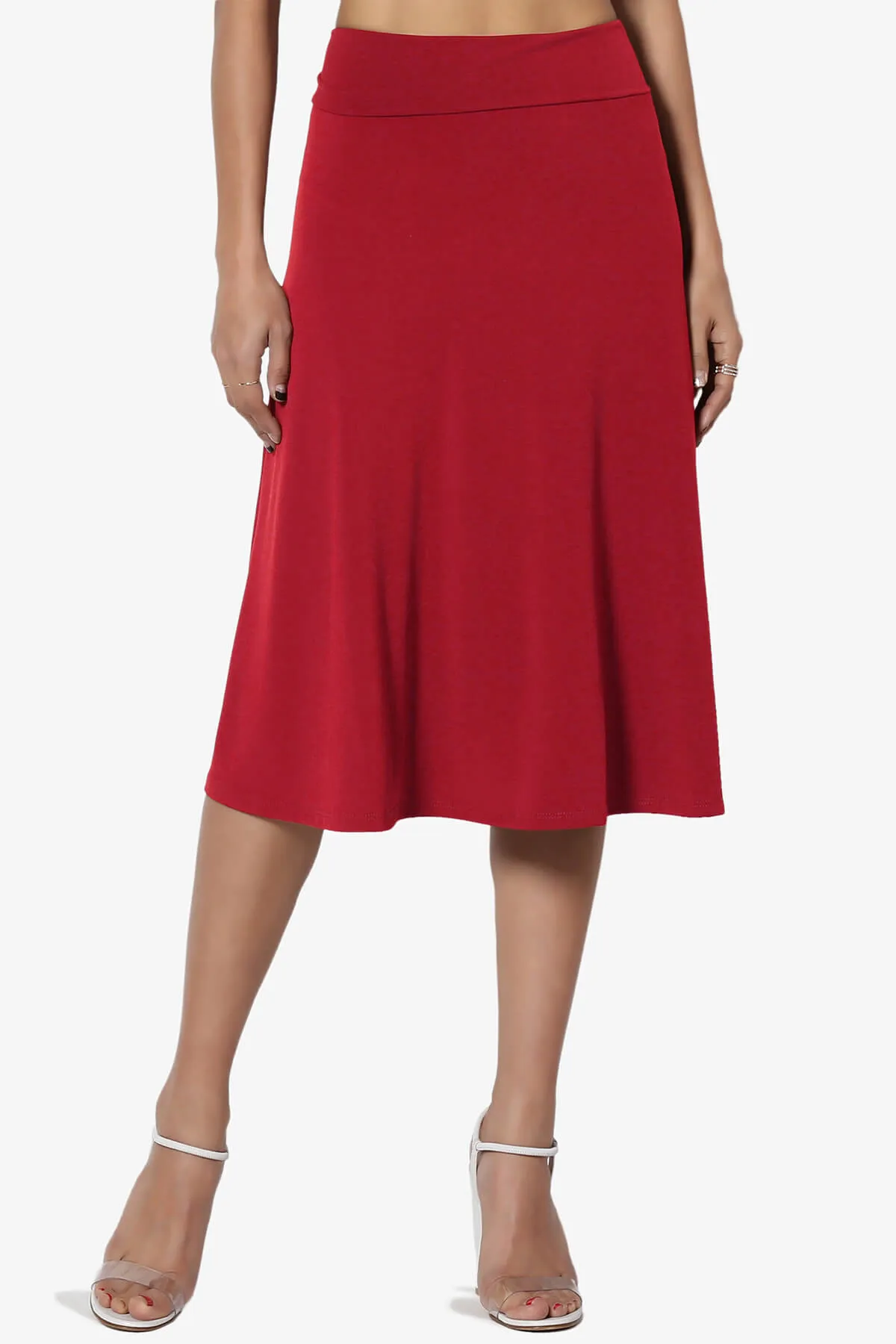 Nolan Stretch Flared Knee Skirt PLUS
