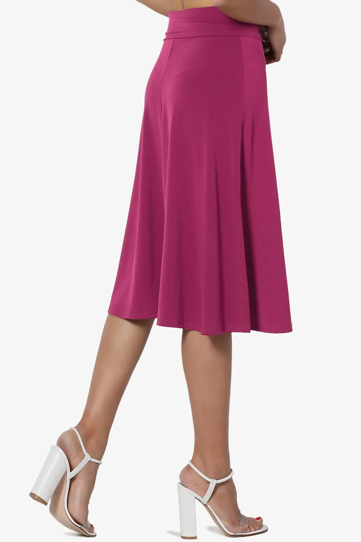 Nolan Stretch Flared Knee Skirt PLUS
