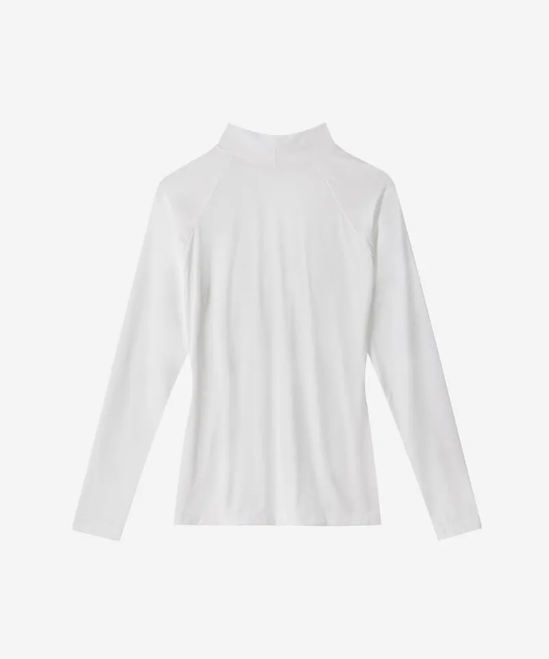 OBER Golf Cooling Mock Neck Base layer - White