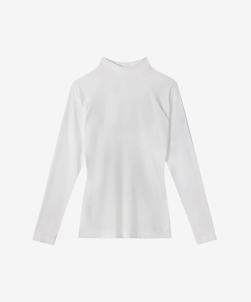 OBER Golf Cooling Mock Neck Base layer - White