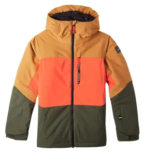 ONeill Carbonite Jacket Kids Rich Caramel Colour Block
