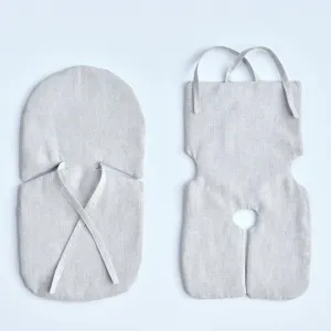 Organic Cooling Infant Car Seat Flax Inserts & Linen Covers
