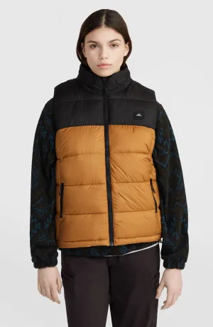 O'Riginals Steppweste | Rich Caramel Colour block