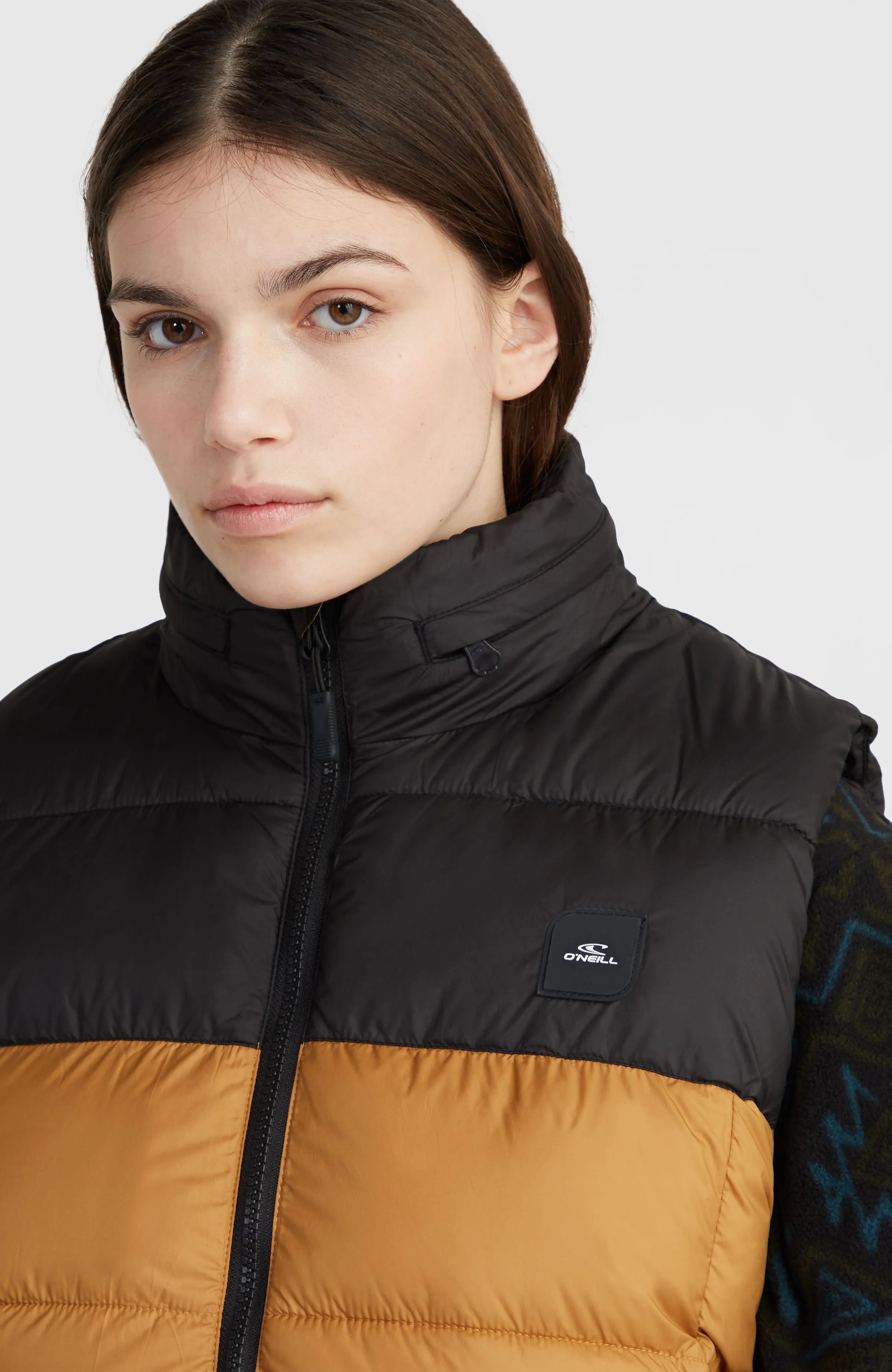 O'Riginals Steppweste | Rich Caramel Colour block