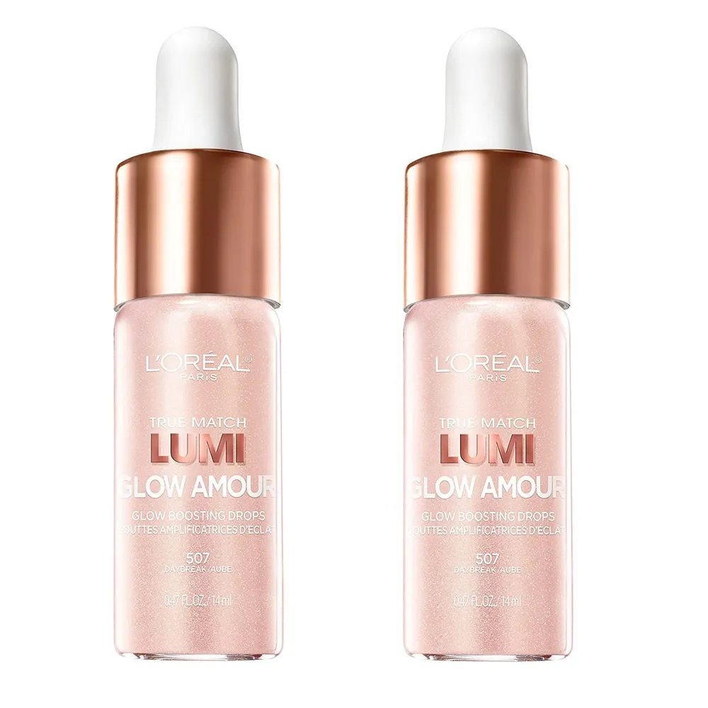 Pack of 2 L'Oreal Paris True Match Lumi Glow Amour Glow Boosting Drops, Daybreak # 507