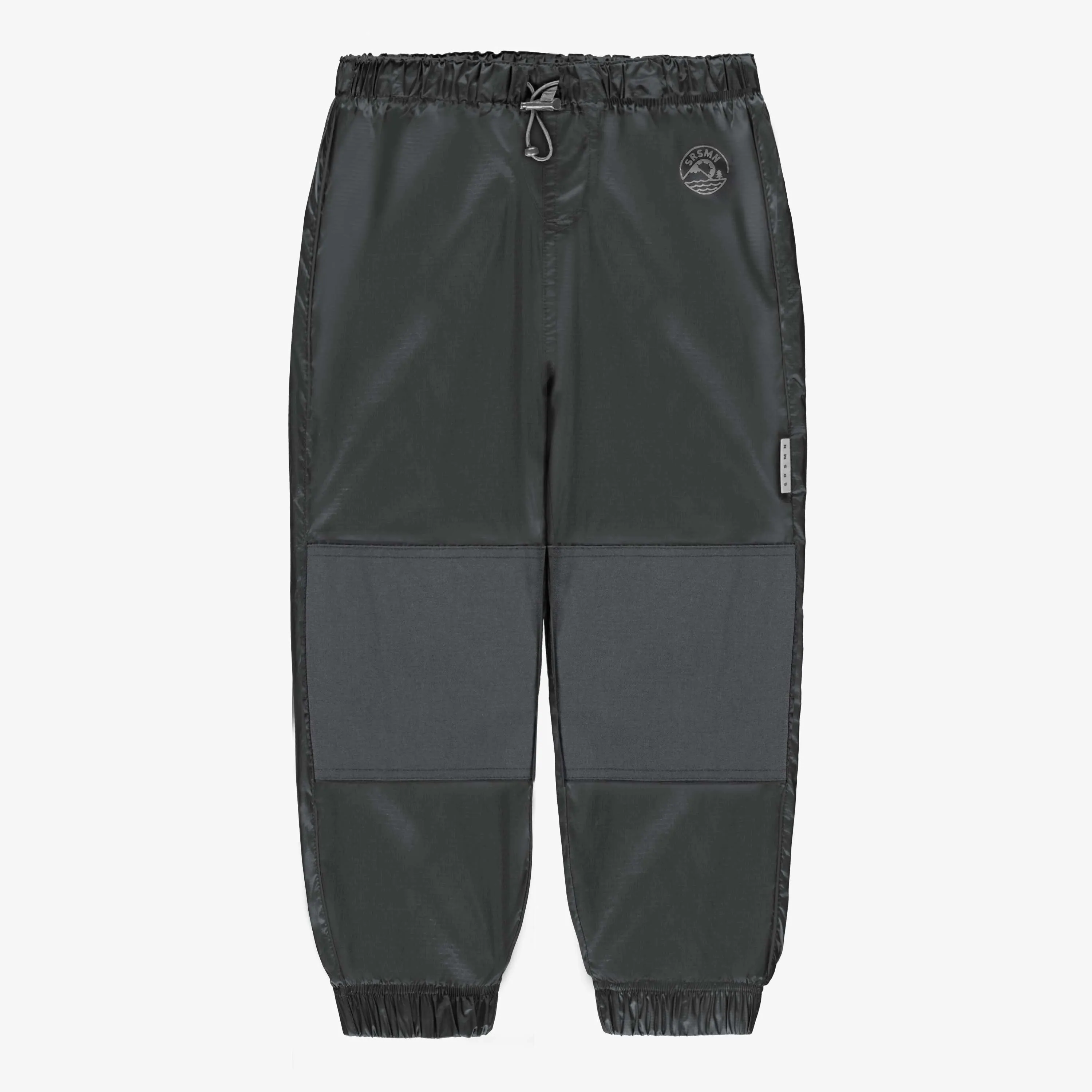 Pantalon d'extérieur mi-saison noir en nylon, enfant || Outdoor black pants mid-season in nylon, child