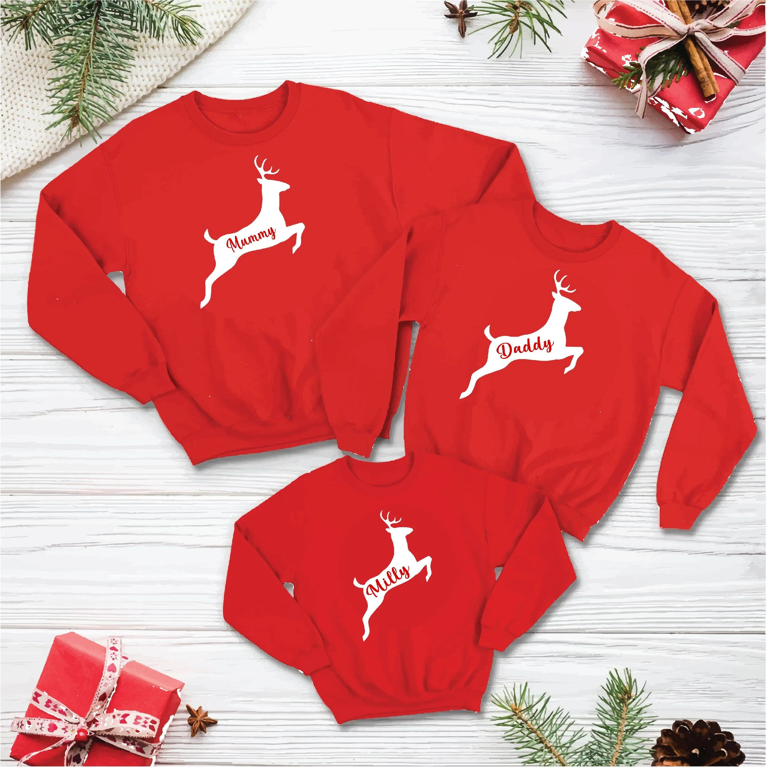 Personalised Reindeer jumper