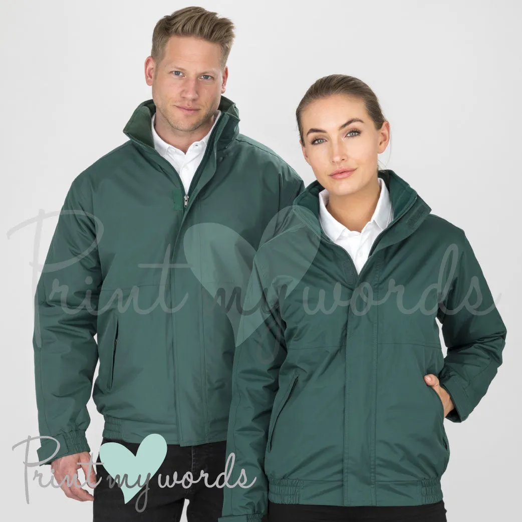 Personalised Waterproof Equestrian Jacket Coat Blouson - Better Together Design (2x Horses)