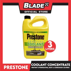 Prestone Long Life Coolant Concentrate 3 Liters Prevents Overheating, Rust And Corrosion