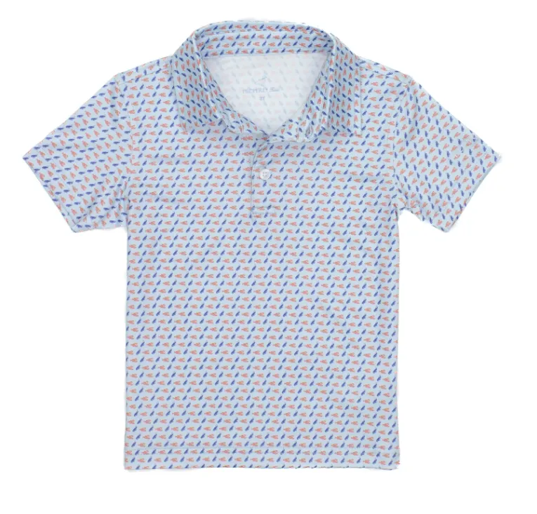 Properly Tied Boys Inlet Polo - Spring Boil