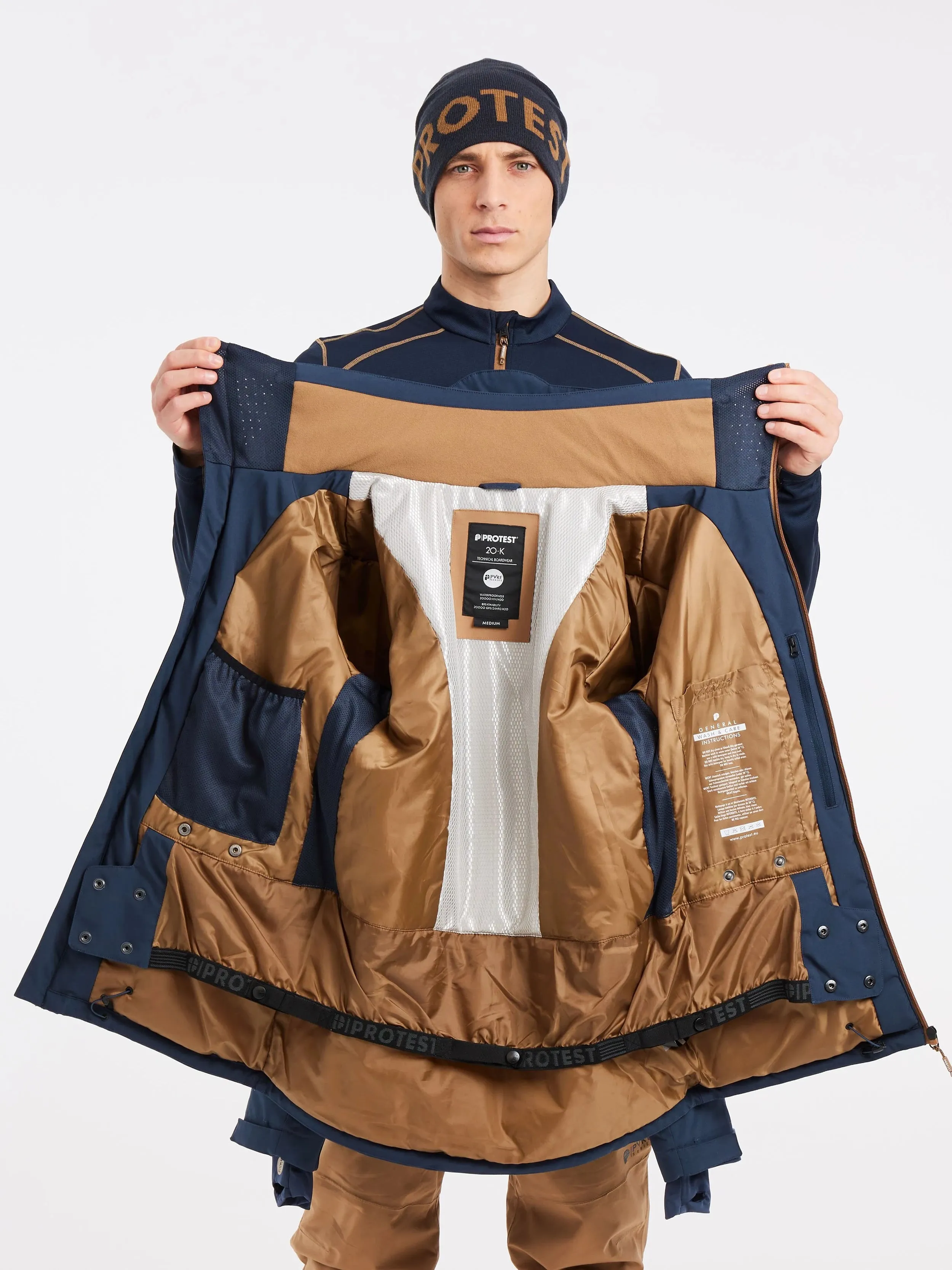 Protest Timo Jacket Mens Blue Nights