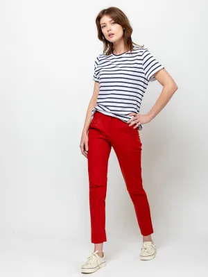 Prudens Pants - Vermillion