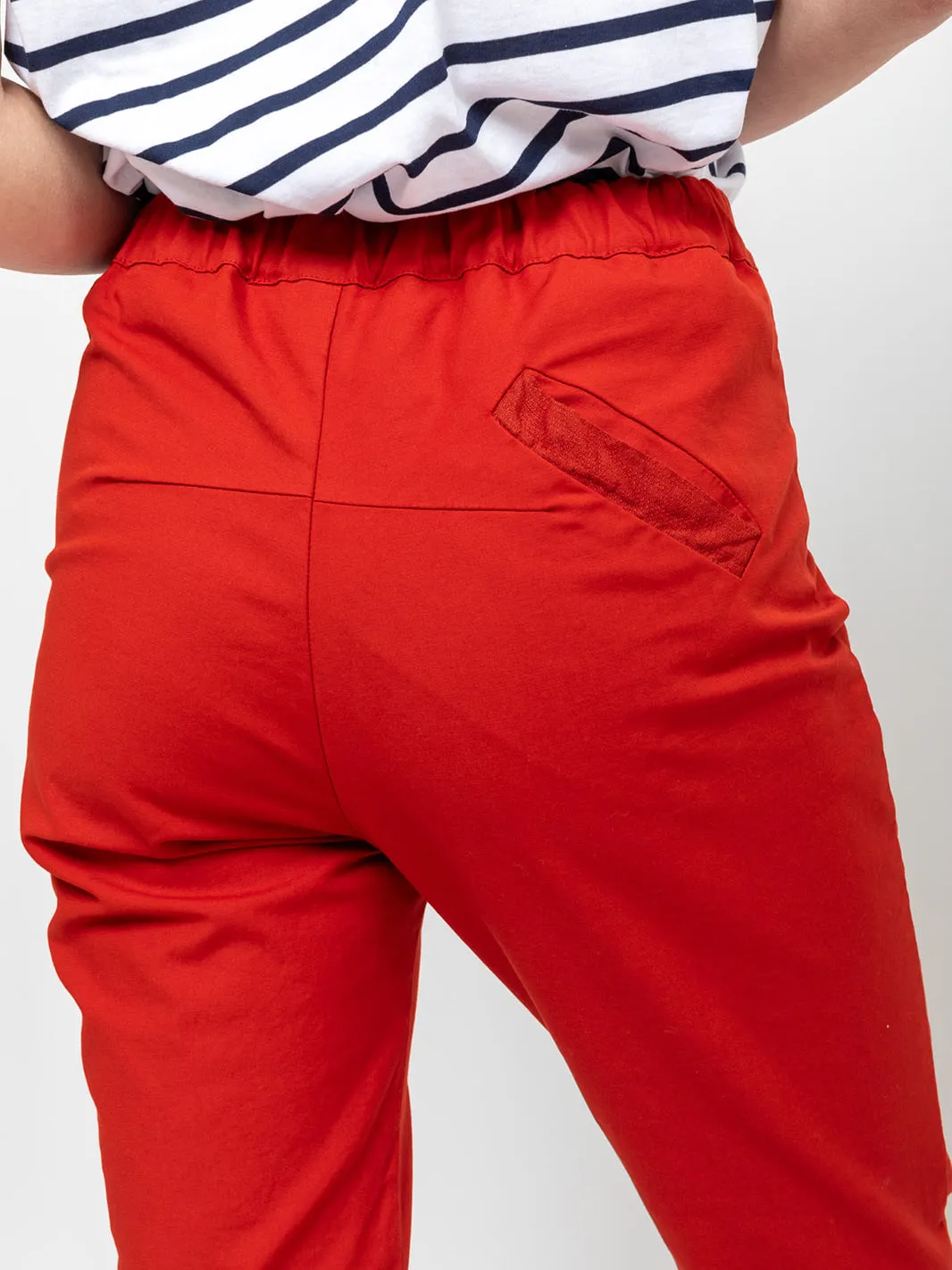 Prudens Pants - Vermillion