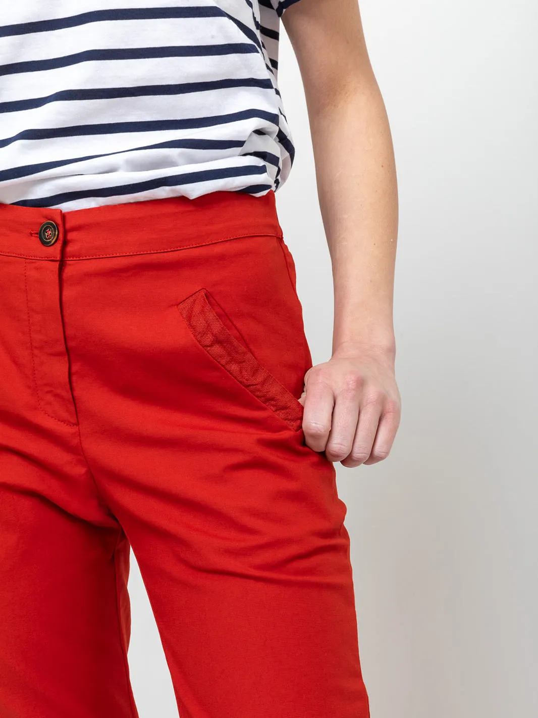 Prudens Pants - Vermillion