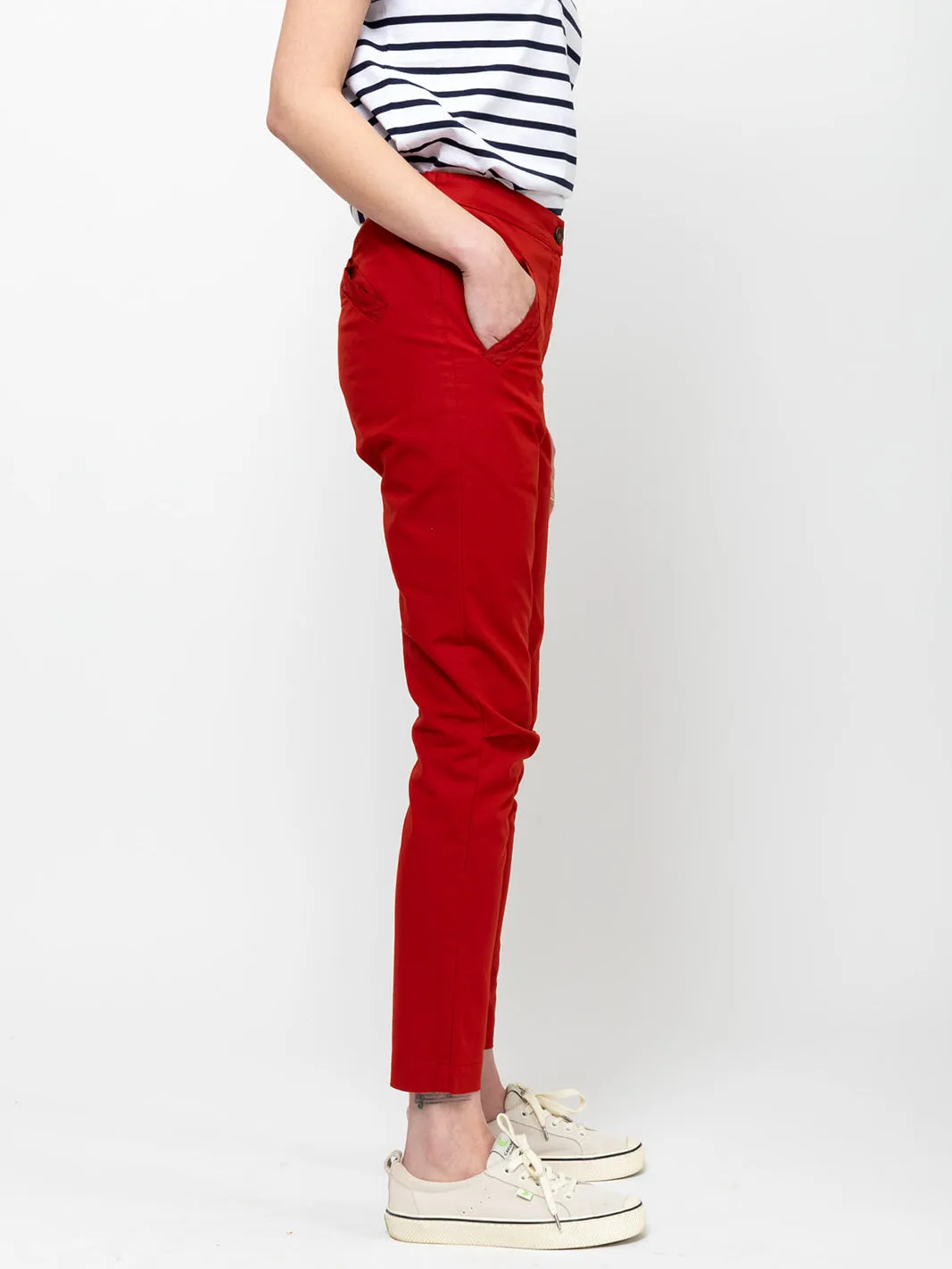 Prudens Pants - Vermillion