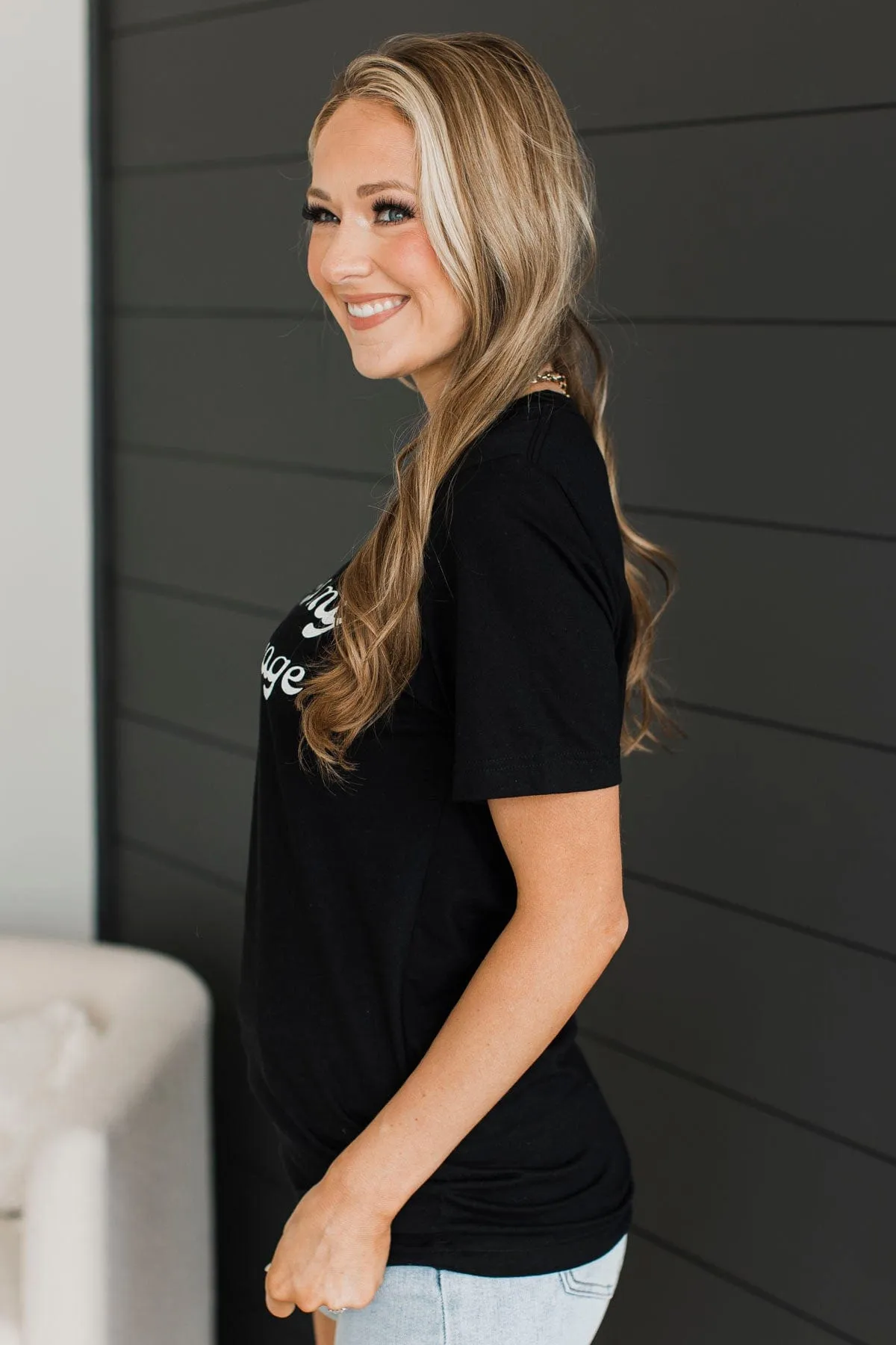 "Iced Coffee Is My Love Language" Graphic Tee- Black
