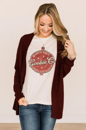 "North Pole Cookie Co." Graphic Tee- Cream