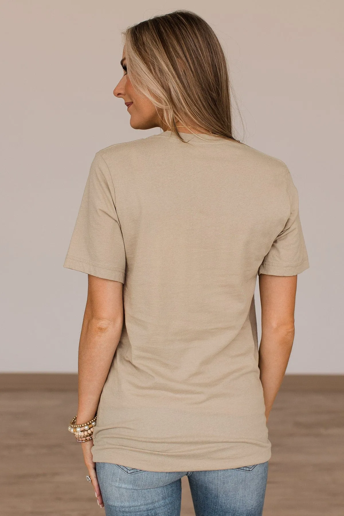 "Road Trippin" Graphic Tee- Beige