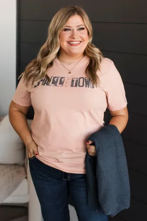 "Small Town" Graphic Tee- Dusty Peach