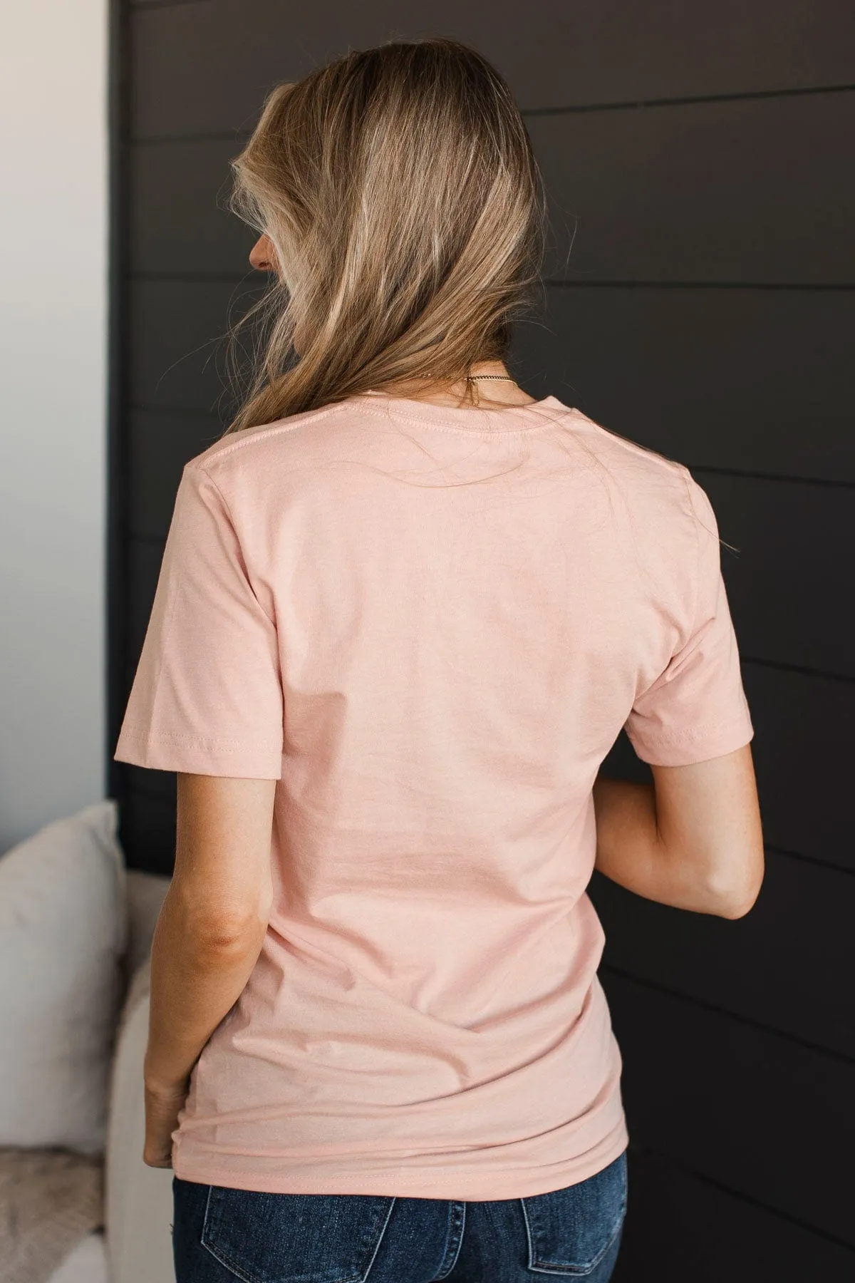 "Small Town" Graphic Tee- Dusty Peach
