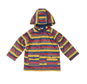 Rain Jacket- Mustard Striped