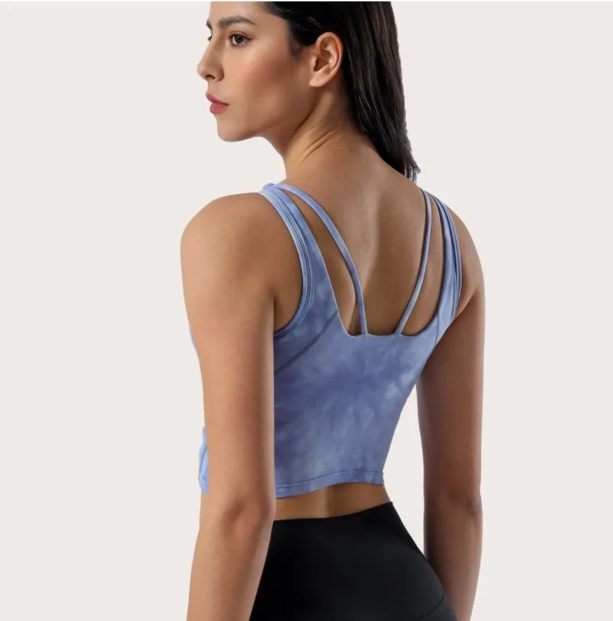 Raye Tie Dye Bra Top (XS) - Blue