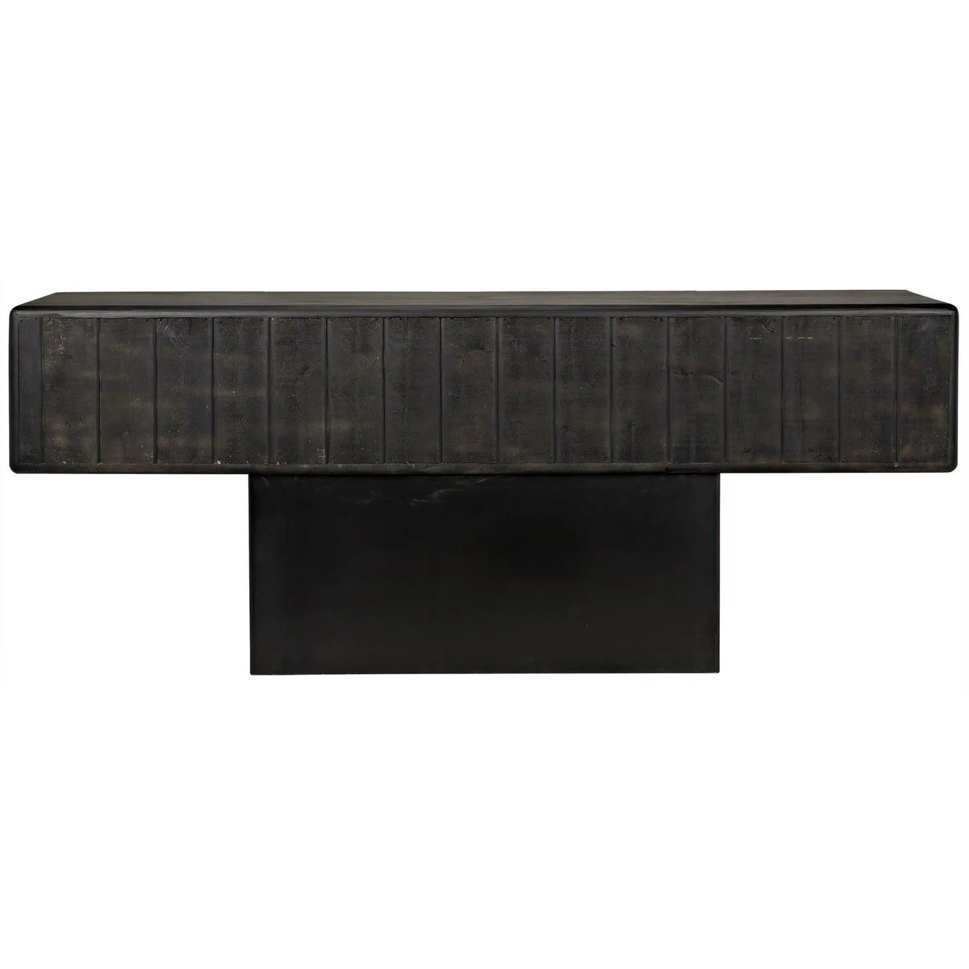 Reclaimed Lumber Begonia Sideboard, Steel Base - 84x20x33