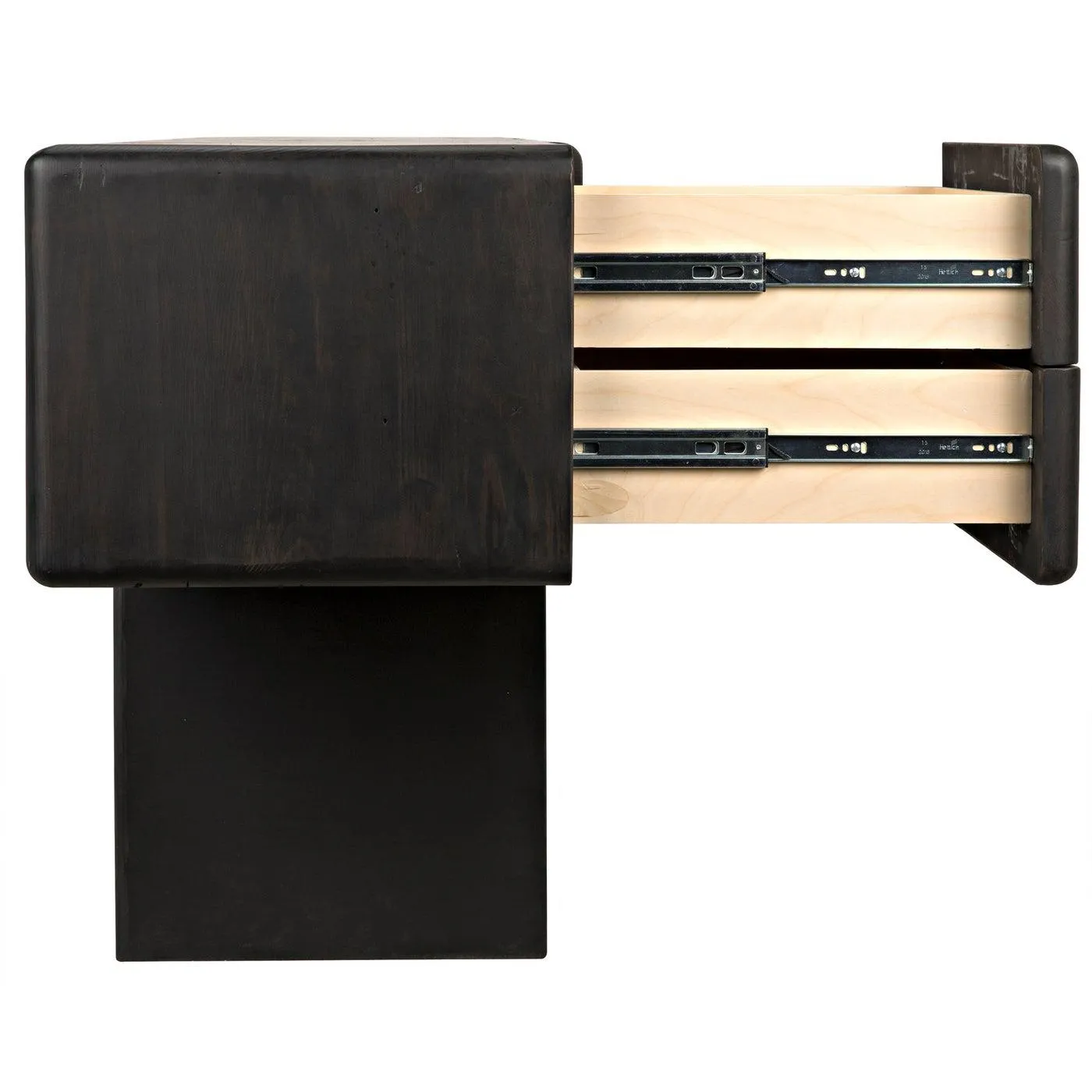 Reclaimed Lumber Begonia Sideboard, Steel Base - 84x20x33