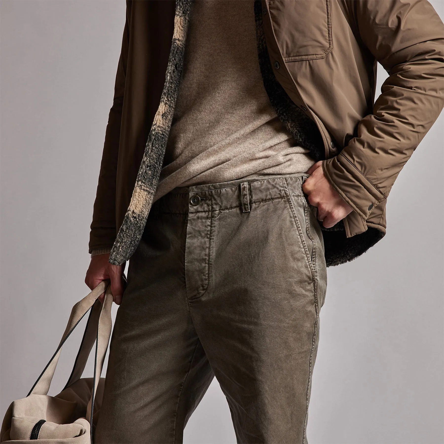 Rigid Canvas Work Pant - Army Green Pigment