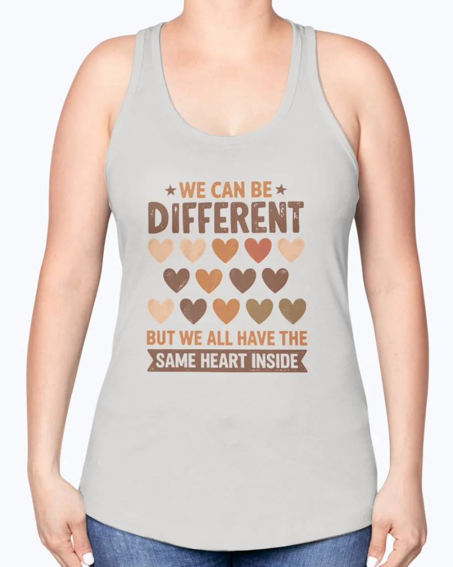 Same Heart Inside - Ladies Racerback Tank