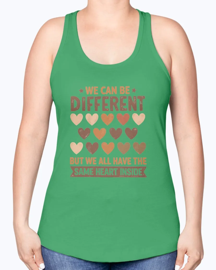Same Heart Inside - Ladies Racerback Tank