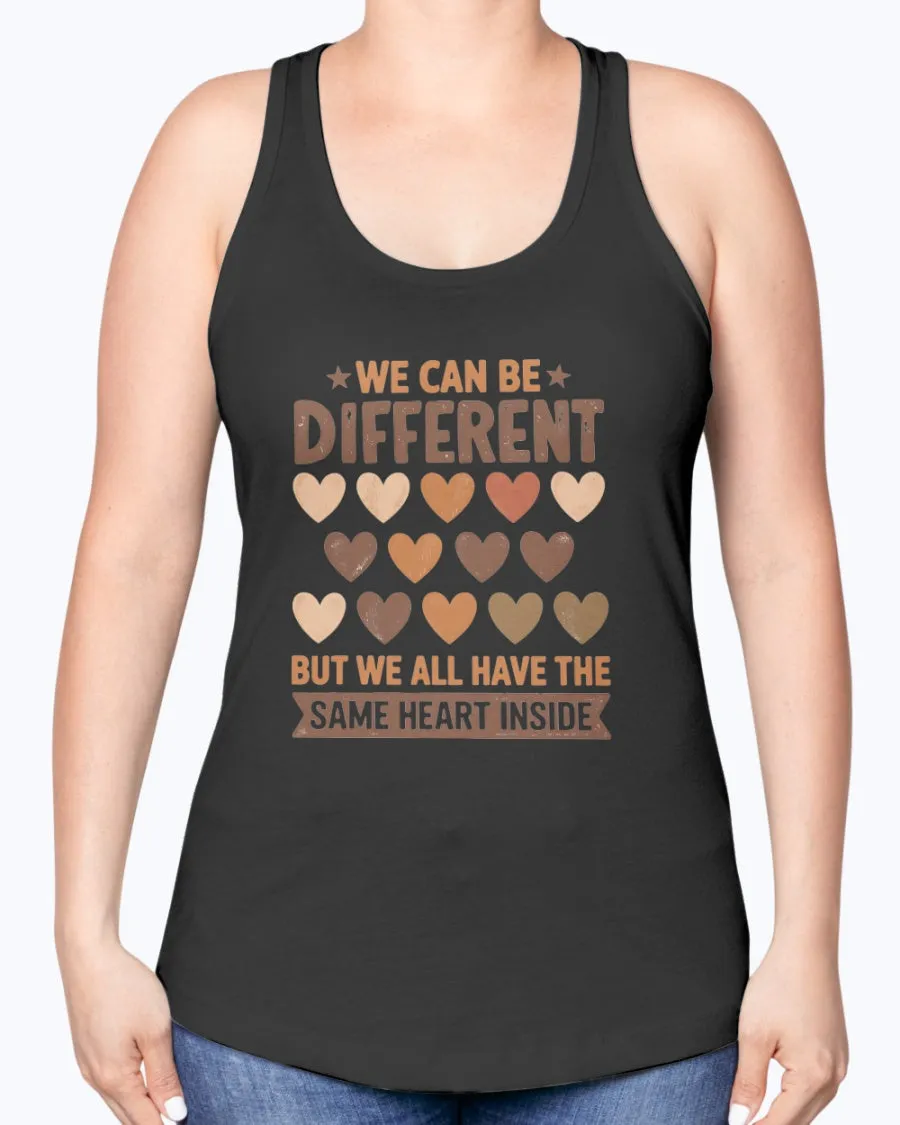 Same Heart Inside - Ladies Racerback Tank
