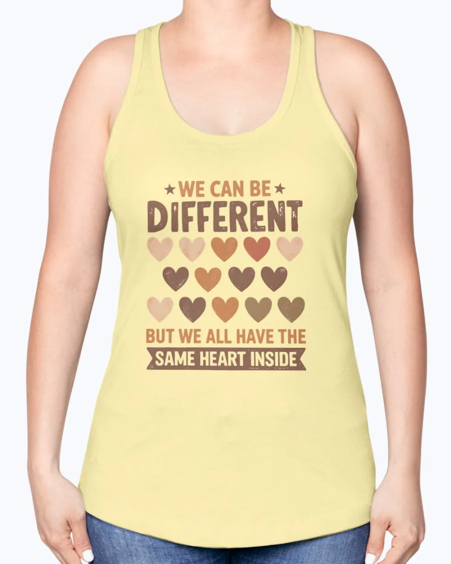 Same Heart Inside - Ladies Racerback Tank