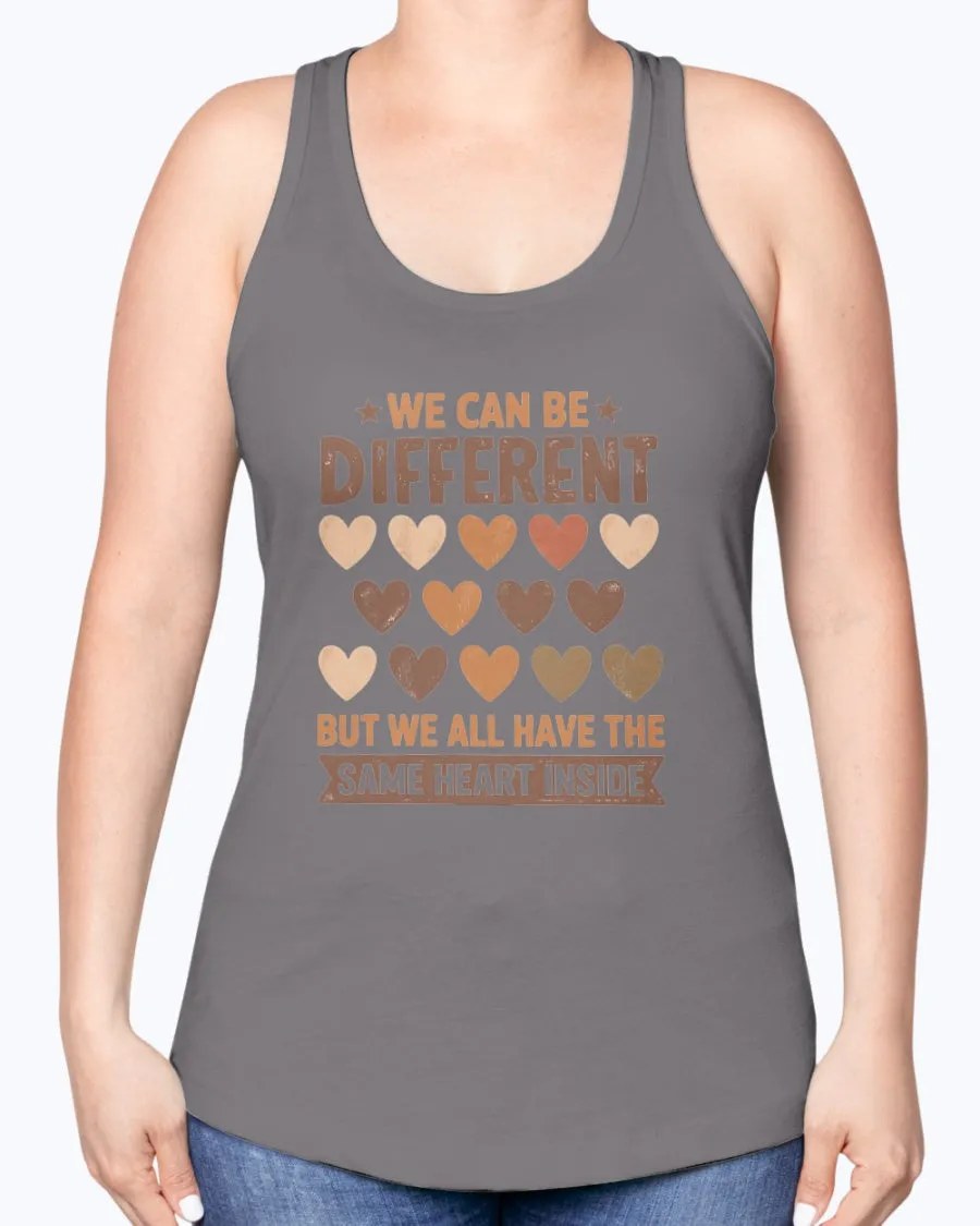 Same Heart Inside - Ladies Racerback Tank