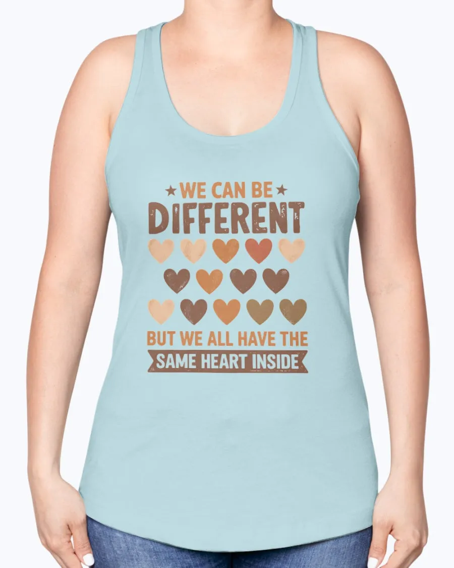 Same Heart Inside - Ladies Racerback Tank