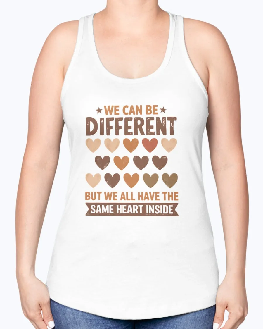 Same Heart Inside - Ladies Racerback Tank