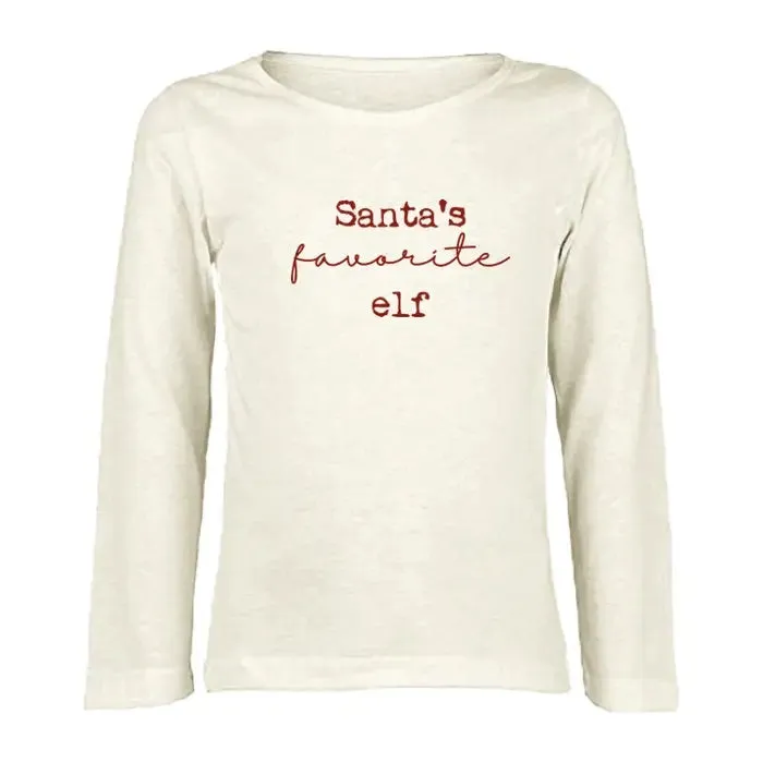 SANTA’S FAVORITE ELF - LONG SLEEVE TEE