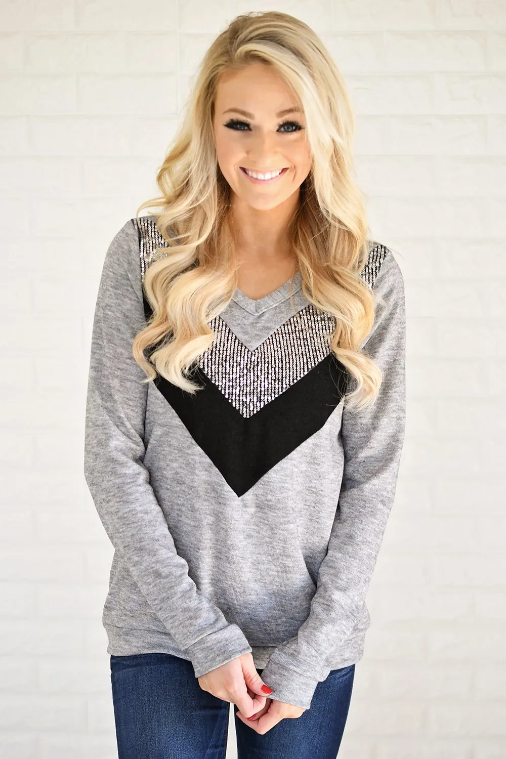 Sassy in Sequins Top
