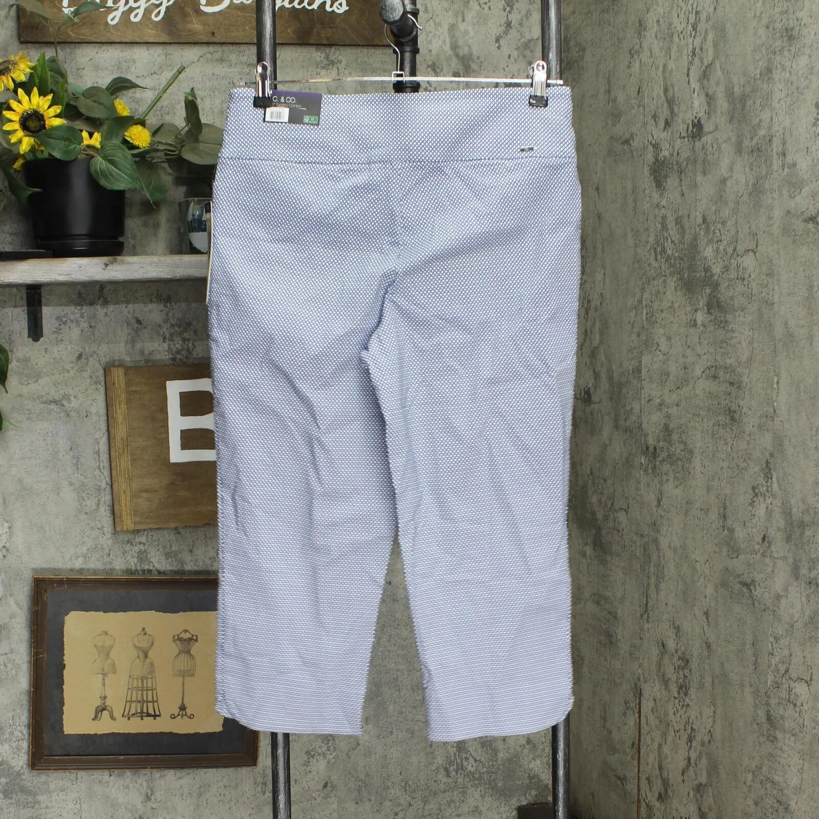 S.C. & CO. Womens Stretch Tummy Control Capri Pants 1693601