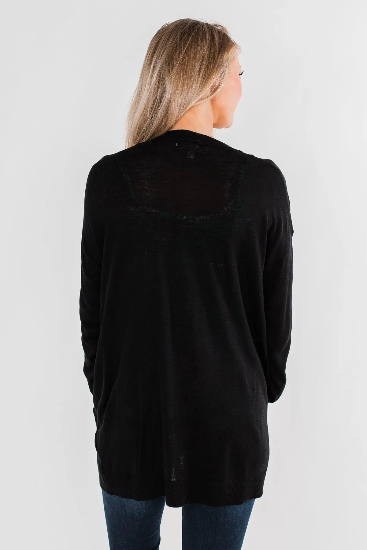 Simply Perfect Cardigan- Black