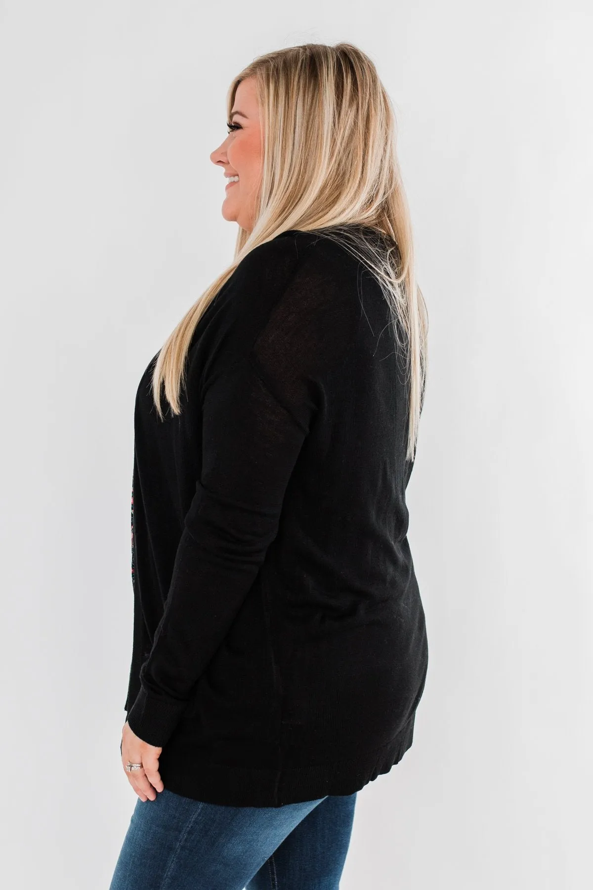 Simply Perfect Cardigan- Black