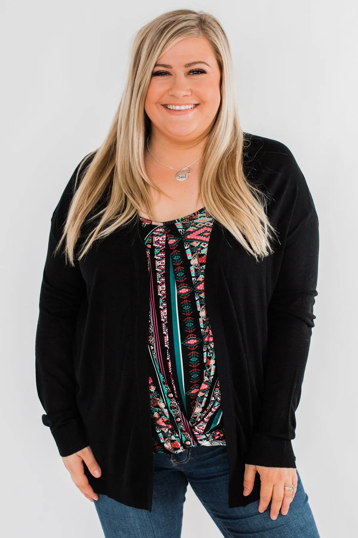 Simply Perfect Cardigan- Black